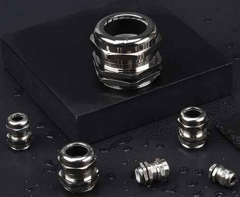 M8X1(2-4) নিকেলযুক্ত ব্রোঞ্জের তারের গ্রন্থি IP68 জলরোধী সংযোগকারী