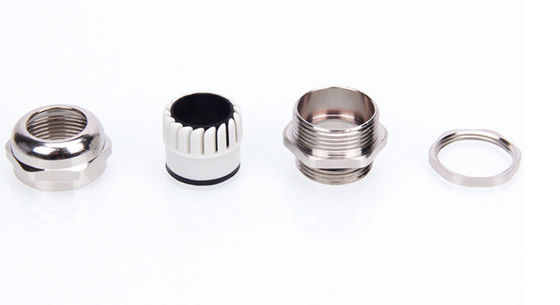 M14X1.5 (((4-8) ক্যাবলের জন্য নিকেলযুক্ত ব্রাস গ্র্যান্ডস সংযোগকারী IP68 জলরোধী ক্যাবল গ্র্যান্ডস